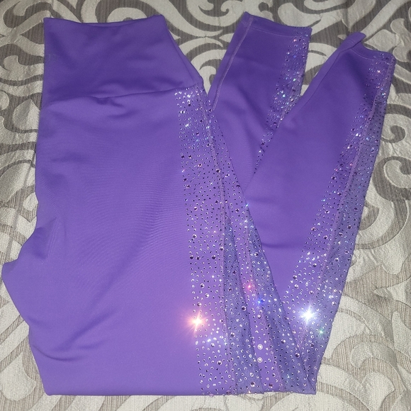 Luxeit Rhinestone leggings - Picture 2 of 6